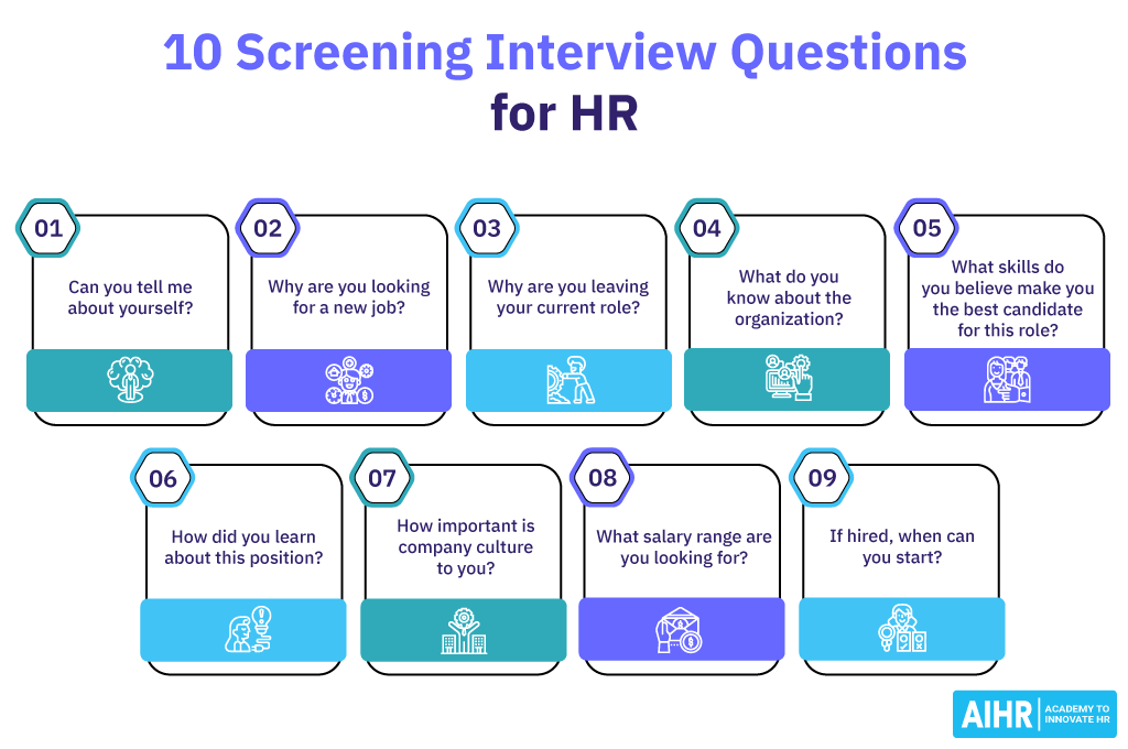 10 Screening Interview Questions for HR