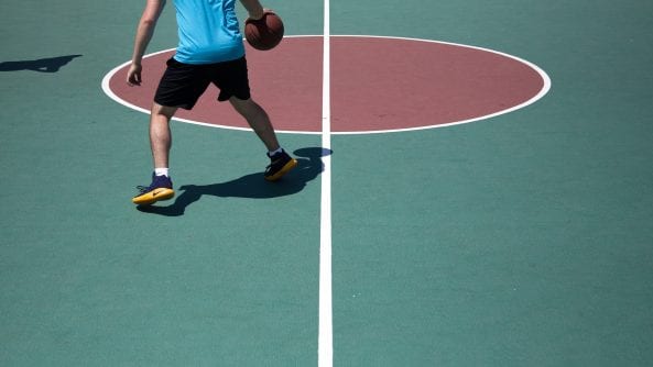 Nike has on on-campus basketball court