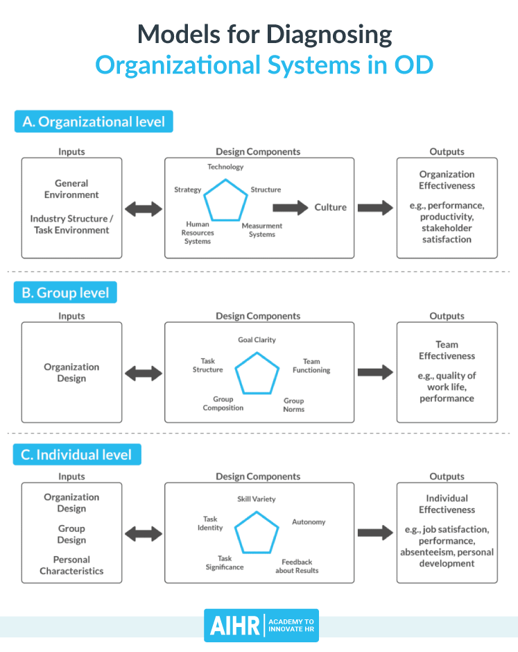 Comprehensive model for diagnosing organizational systems