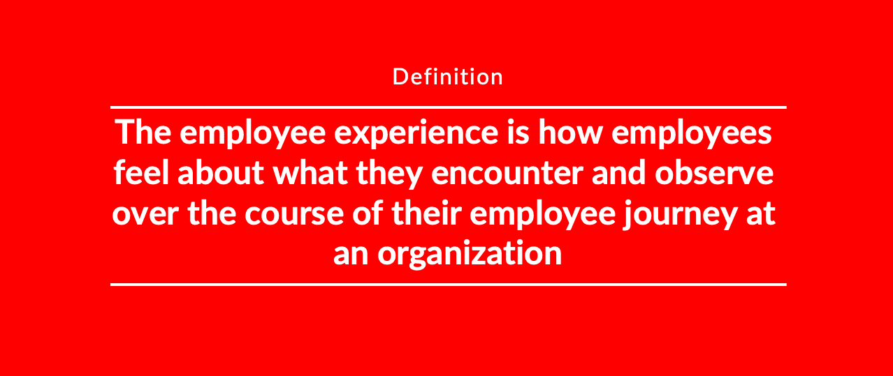 Employee experience in the employee journey