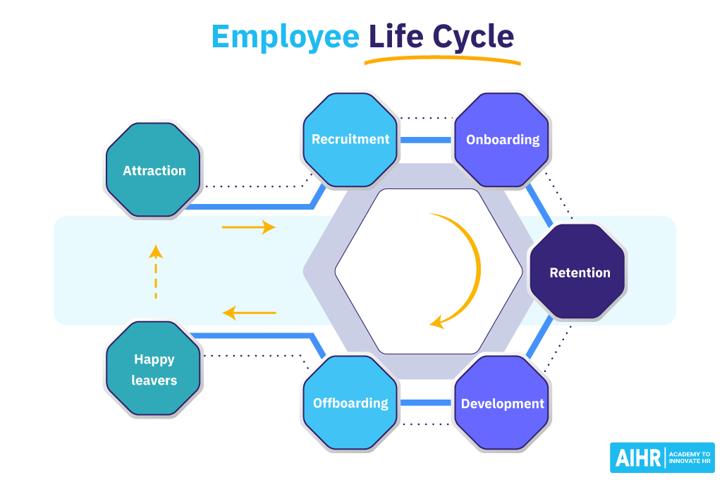 Employee Life Cycle with Seven Stages