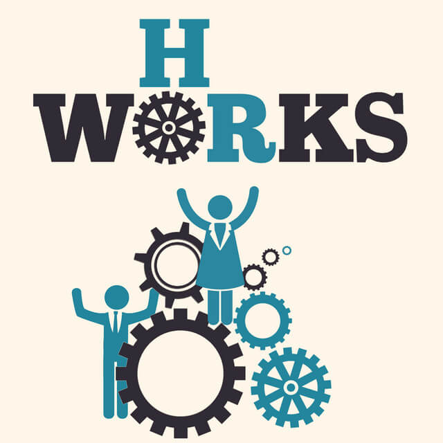 HR Works podcast cover.