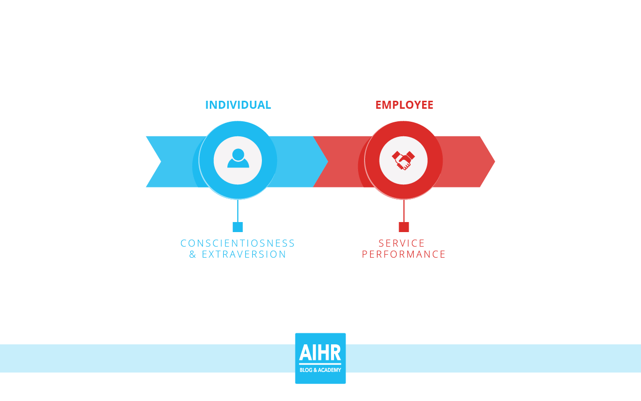 Illustration of the individual factors that influence customer service performance