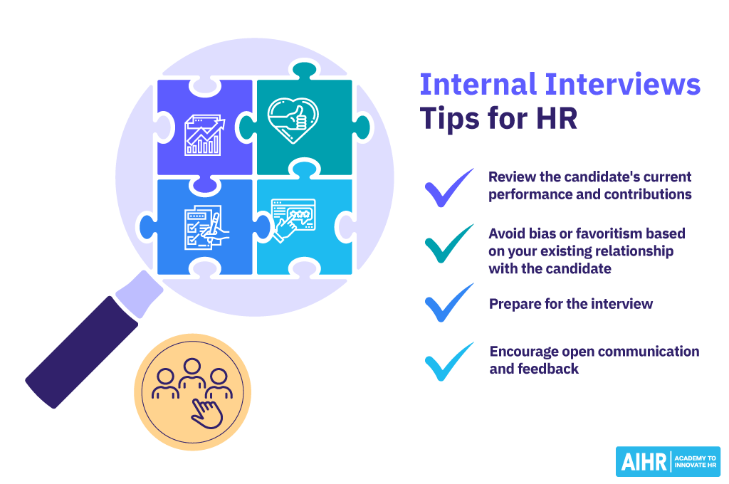 Internal interviews tips for HR professionals.