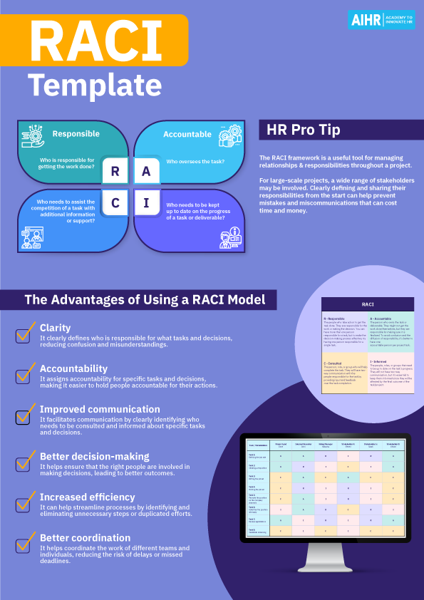 The advantages of using the RACI matrix at your organization.