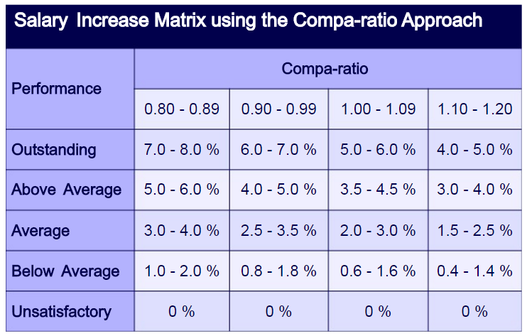 Salary Increase Matrix