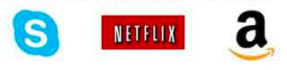 Skyp Netflix Amazon logo