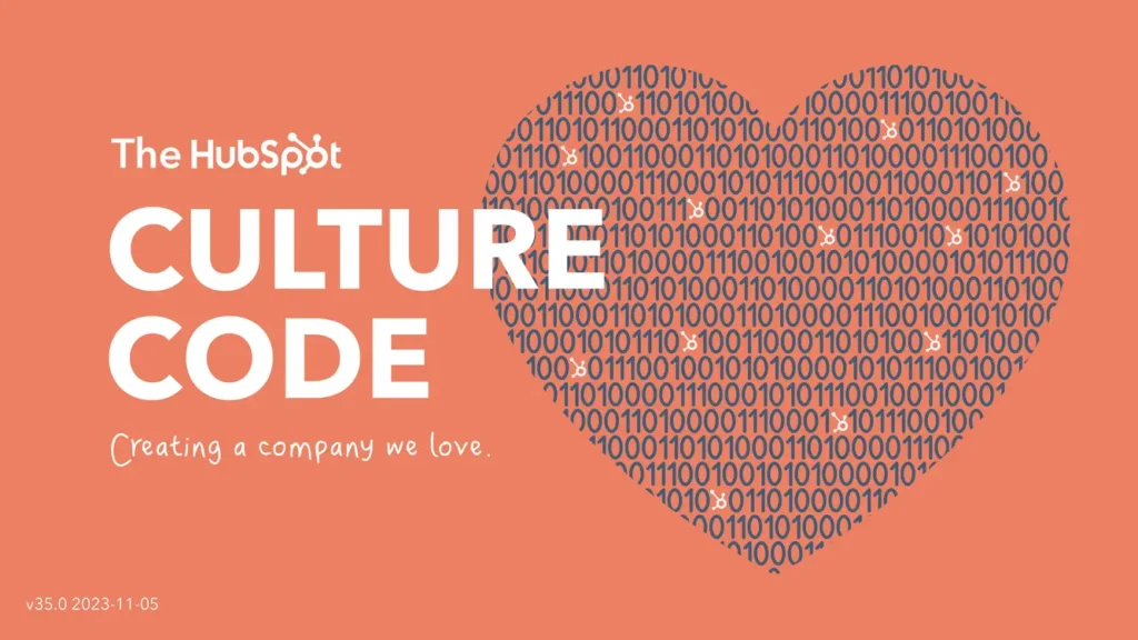 The Hubspot culture code.