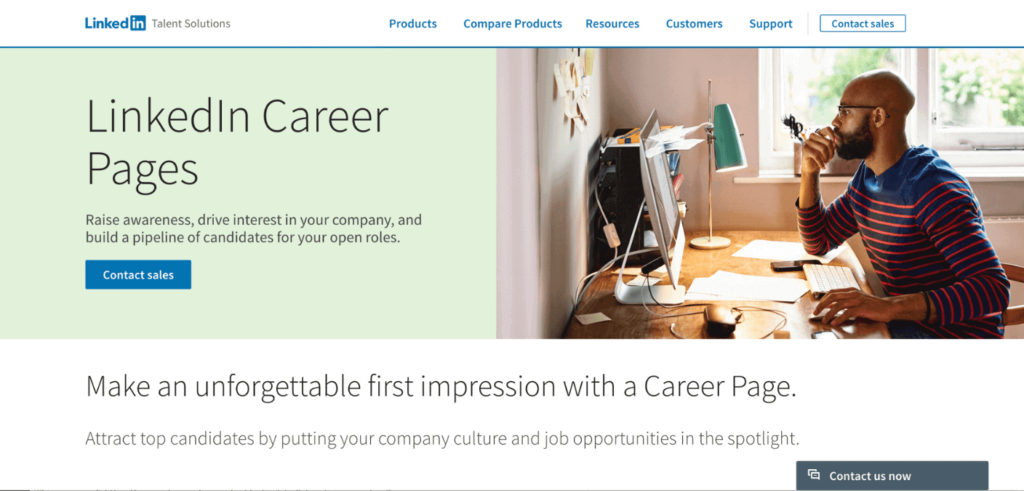 حرفه-صفحه-example-linkedin-1024x491-1 LinkedIn's career page on their online website.