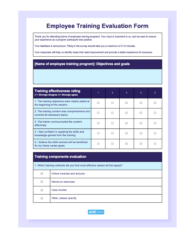 کارمندان-آموزش-ارزیابی-فرم-کلمه Employee training evaluation form preview.