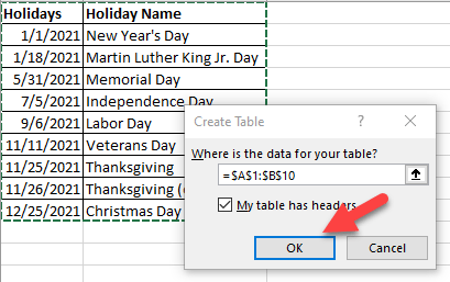 فرمت-به-میانبر-جدول Table formatting