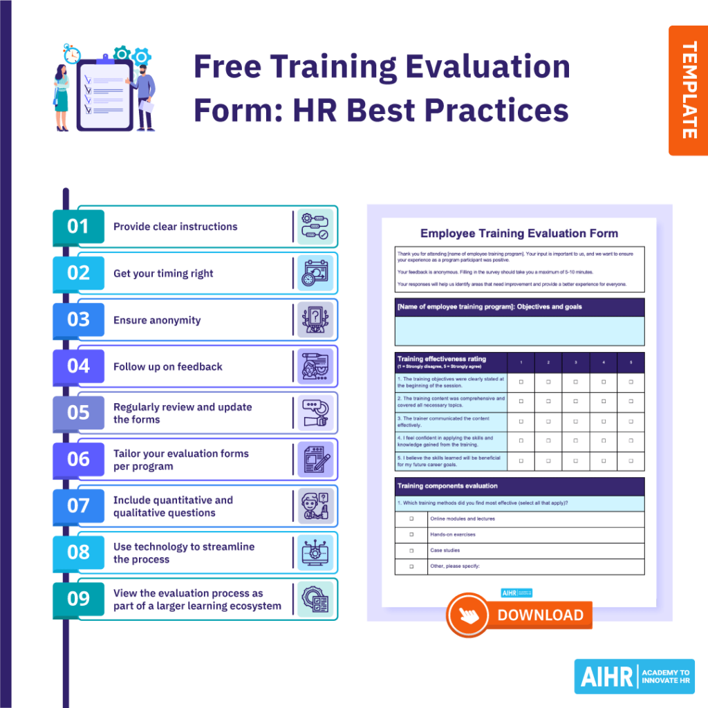 فرم ارزشیابی-آموزش-رایگان-hr-best-practices-blog-1024x1024-1 Infographic depicting the best practices of conducting a training evaluation