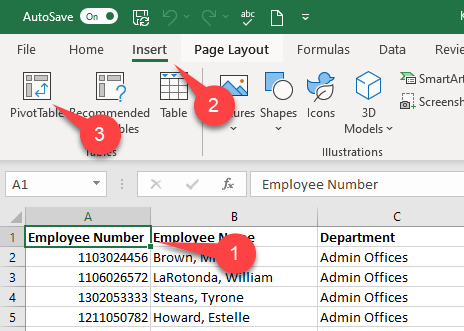 جدول محوری-1 Pivot table