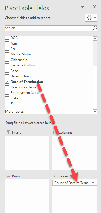 جدول محوری-4 Pivot table fields