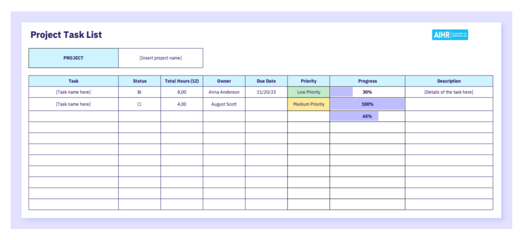 project-task-list-1-1024x471-1 A preview of the project task list template in Excel.