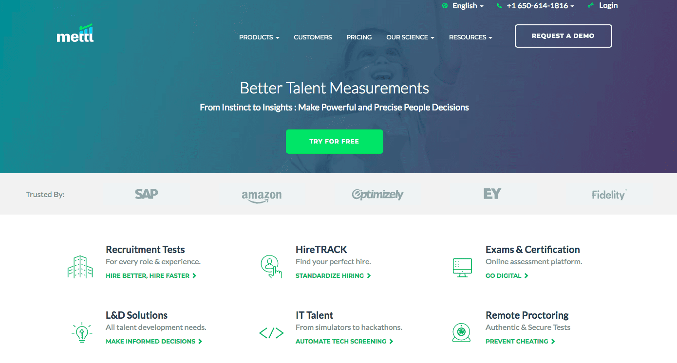 Top 31 Pre-employment assessment tools - Mettl