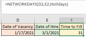فرمول زمان برای پر کردن Human resources formula for time to fill