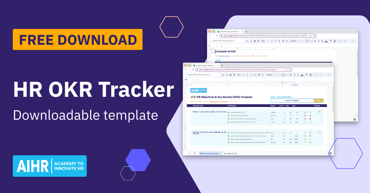 الگو: HR OKR Tracker & Examples